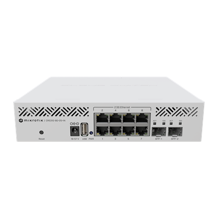 Pilt MikroTik | Cloud Router Switch | CRS310-8G+2S+IN | Rackmountable | 1 Gbps (RJ-45) ports quantity 8 | SFP+ ports quantity 2