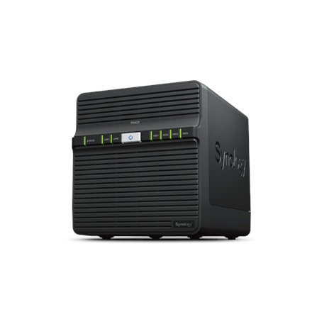 Pilt Synology | Tower NAS | DS423 | up to 4 HDD/SSD | Realtek | RTD1619B | Processor frequency 1.7 GHz | 2 GB | DDR4