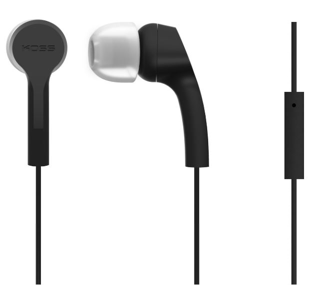 Pilt Koss | Headphones | KEB9iK | Wired | In-ear | Microphone | Black