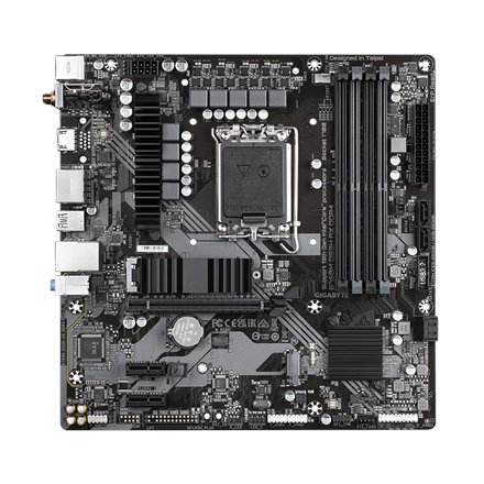 Pilt Gigabyte | B760M DS3H AX 1.3 M/B | Processor family Intel | Processor socket LGA1700 | DDR5 | Memory slots 4 | Supported hard disk drive interfaces SATA, M.2 | Number of SATA connectors 4 | Chipset Intel B760 Express | Micro ATX