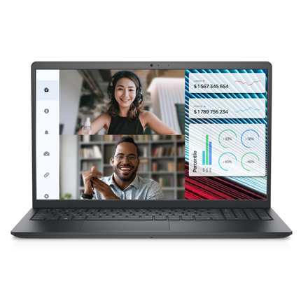 Pilt Dell | Vostro 15 3520 | Black | 15.6 " | WVA | FHD | 1920 x 1080 | Anti-glare | Intel Core i5 | i5-1235U | 8 GB | DDR4 | SSD 256 GB | Intel UHD Graphics | Windows 11 Pro | 802.11ac | Keyboard language English | Keyboard backlit | Warranty 36 month(s) | Battery warranty 12 month(s)