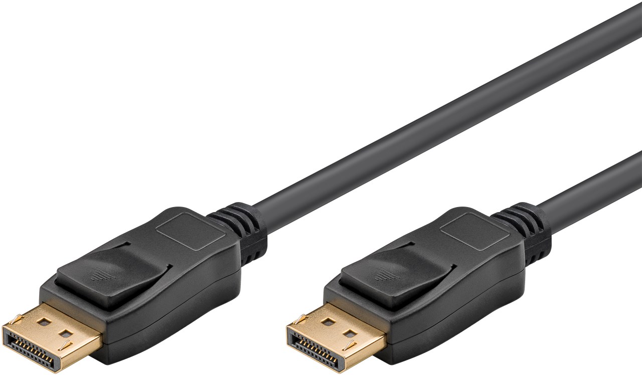 Pilt Goobay | Black | DisplayPort male | DisplayPort male | DisplayPort Connector Cable 1.4 | DP to DP | 2 m