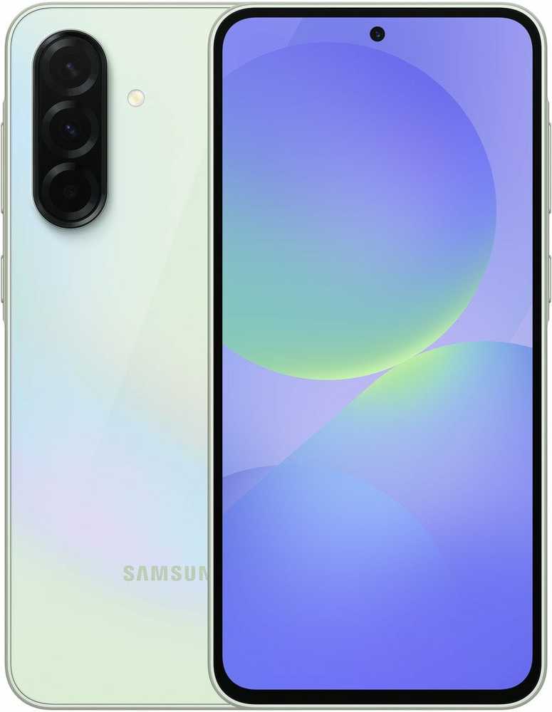 Pilt Samsung Galaxy | A36 A366 | Lime | 6.7 " | Super AMOLED | 1080 x 2340 pixels | Qualcomm | Snapdragon 6 Gen 3 (4 nm) | Internal RAM 6 GB | 128 GB | Dual SIM | 4G | 5G | Main camera resolution 50+8+5 MP | Secondary camera resolution 12 MP | Android | 15 | 5000 mAh