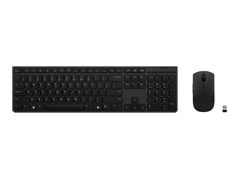 Pilt Lenovo | Professional Wireless Rechargeable Keyboard and Mouse Combo | Keyboard and Mouse Set | Wireless | Mouse included | Estonia | Bluetooth | Grey