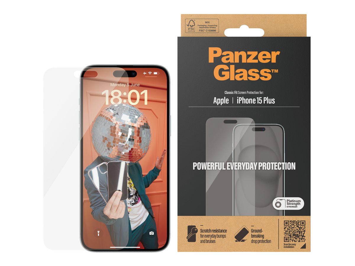 Pilt PanzerGlass | Screen protector | Apple | IPhone 15 Plus | Glass | Transparent