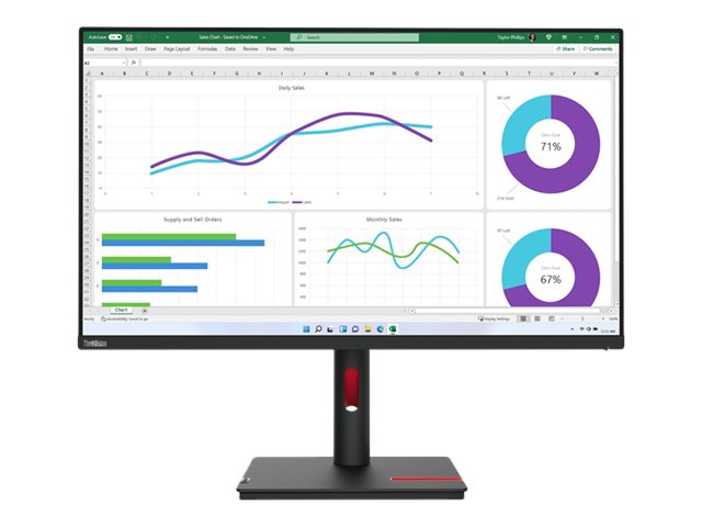 Pilt Lenovo | ThinkVision | T32h-30 | 31.5 " | IPS | 16:9 | 60 Hz | 4 ms | 2560 x 1440 pixels | 350 cd/m² | HDMI ports quantity 1x HDMI 2.1 TMDS | Black | Warranty 36 month(s)