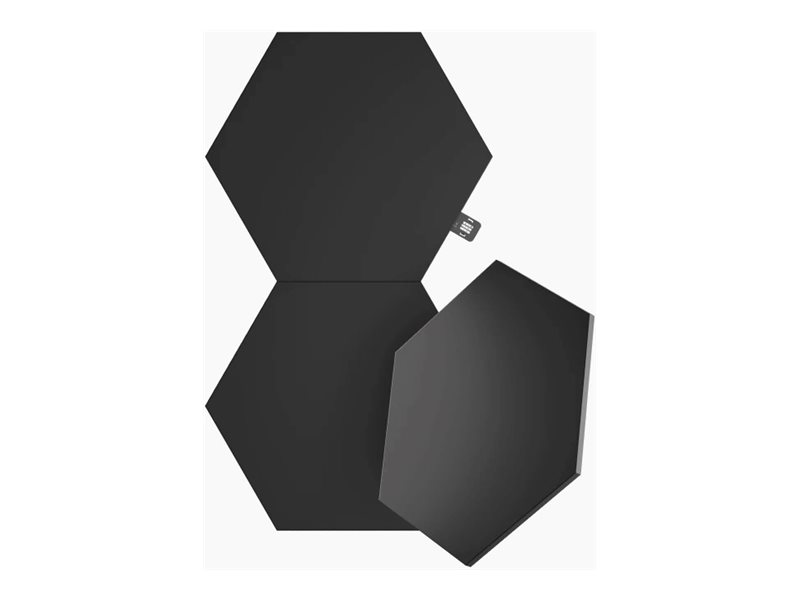 Pilt Nanoleaf Shapes Black Hexagon Expansion pack (3 panels) Nanoleaf | Shapes Black Hexagon Expansion pack (3 panels) | 42 W | WiFi