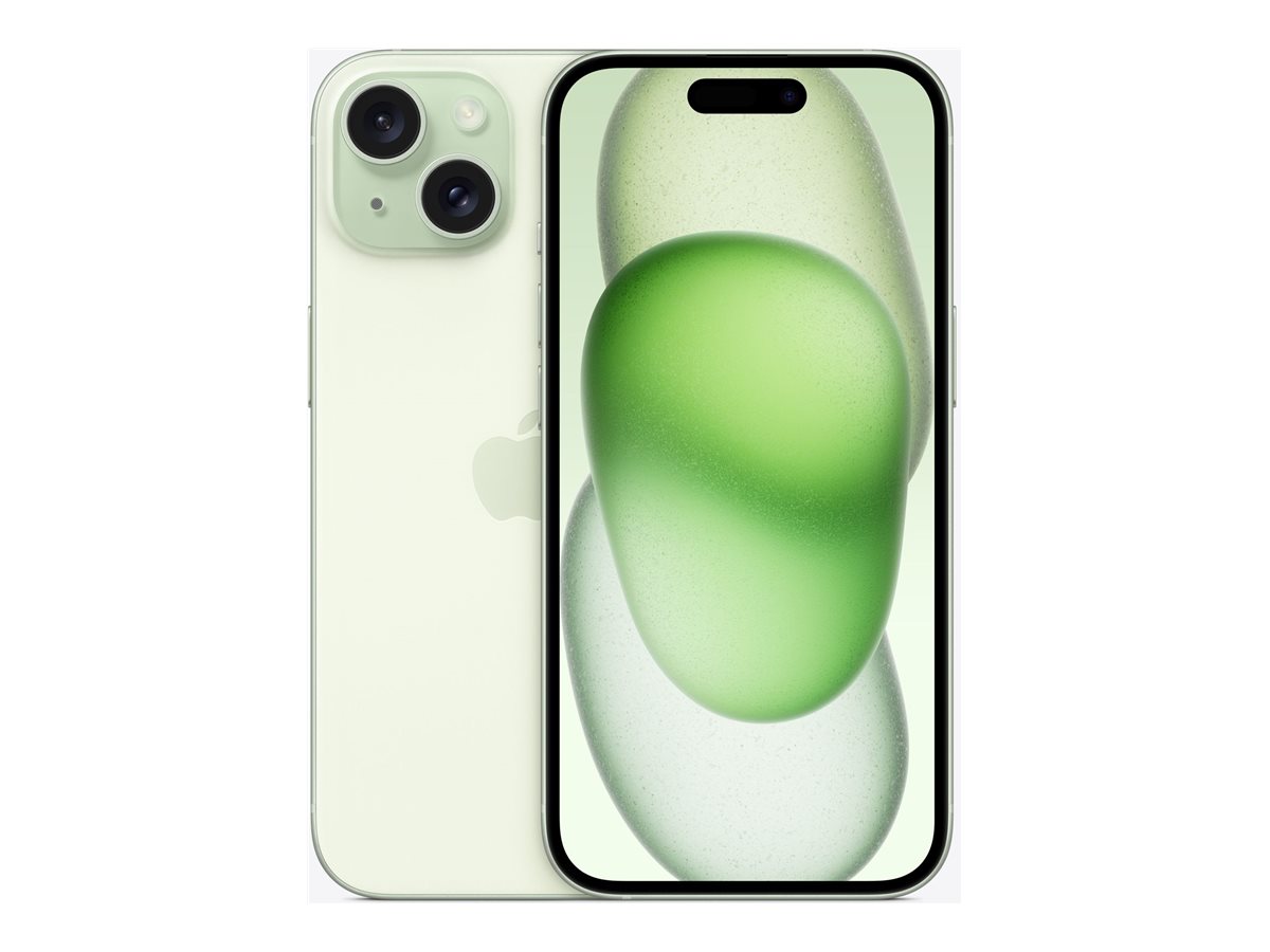 Pilt Apple | 2556 x 1179 pixels | iPhone 15 | Green | 6.1 " | Super Retina XDR display | Apple | A16 Bionic | Internal RAM 6 GB | 128 GB | Dual SIM | Nano-SIM and eSIM | 4G | Main camera 48+12+12 MP | Secondary camera 12 MP | iOS | 17