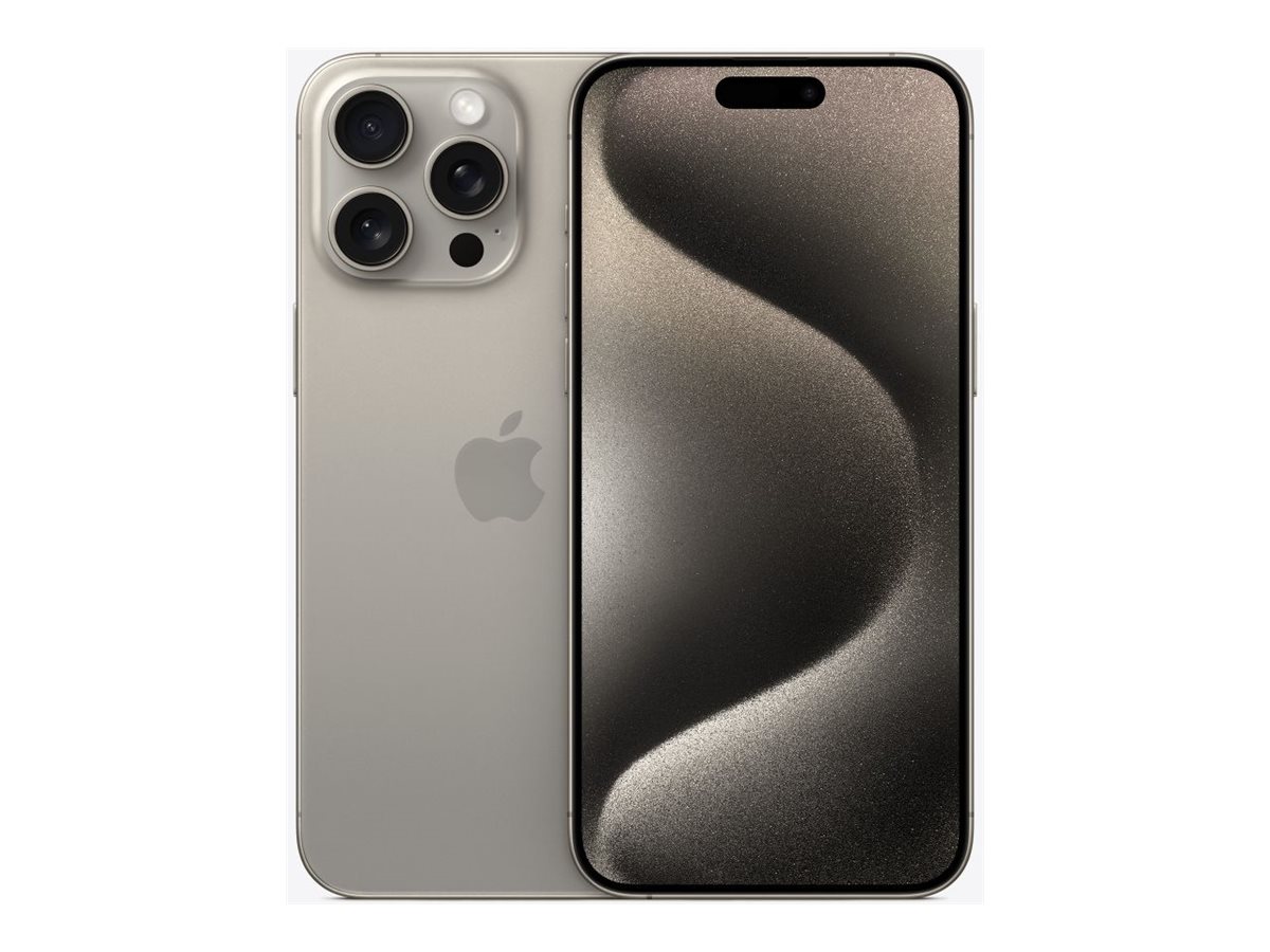 Pilt Apple | iPhone 15 Pro Max | Natural Titanium | 6.7 " | Super Retina XDR display with ProMotion | 2796 x 1290 pixels | A17 Pro | Internal RAM 8 GB | 512 GB | Dual SIM | Nano-SIM and eSIM | 4G | 5G | Main camera 48+12+12 MP | Secondary camera 12 MP | iOS | 17