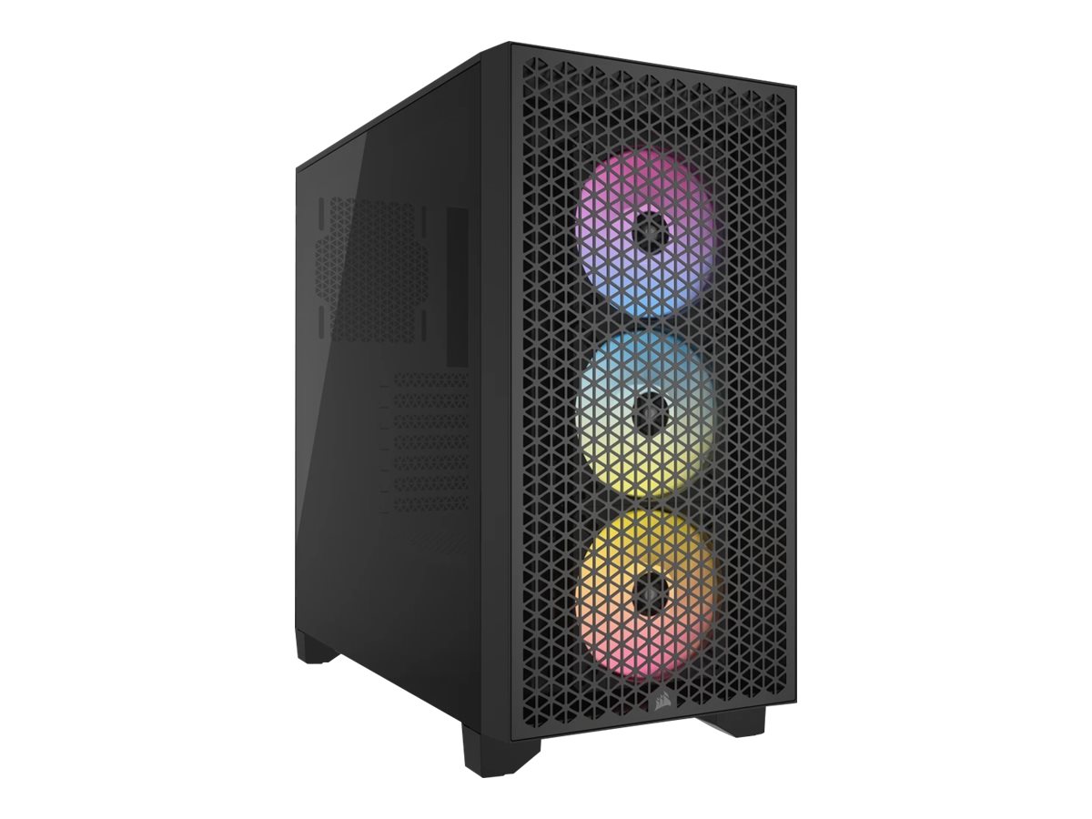 Pilt Corsair | RGB Tempered Glass PC Case | 3000D | Black | Mid-Tower | Power supply included No | ATX