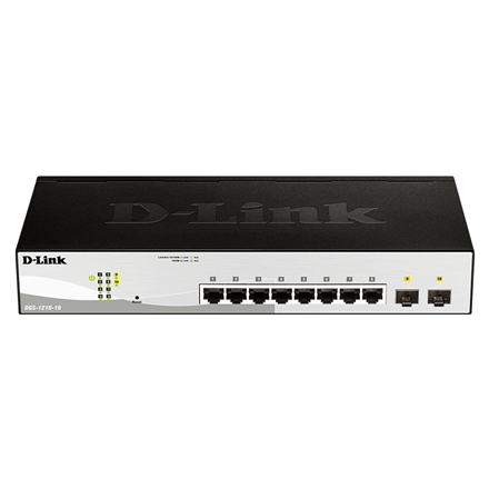 Pilt D-Link | 10-Port Gigabit Smart Managed Switch | DGS-1210-10 | Managed L2+ | Rackmountable | 10/100 Mbps (RJ-45) ports quantity | 1 Gbps (RJ-45) ports quantity | SFP ports quantity | PoE ports quantity | PoE+ ports quantity | Power supply type | month(s)