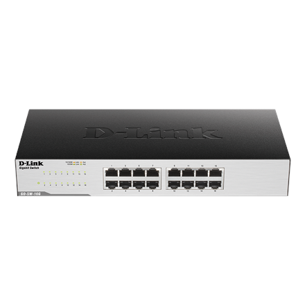 Pilt D-Link | 16-Port Gigabit Easy Desktop Switch | GO-SW-16G/E | Unmanaged | Desktop/Rackmountable | 24 month(s)