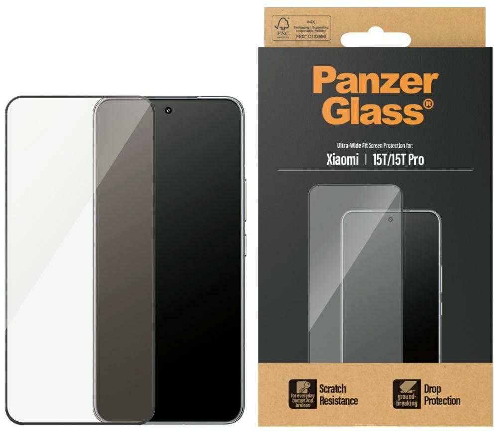Pilt PanzerGlass Screen protector | Xiaomi | 15T/15T Pro | Transparent | Ultra-Wide Fit