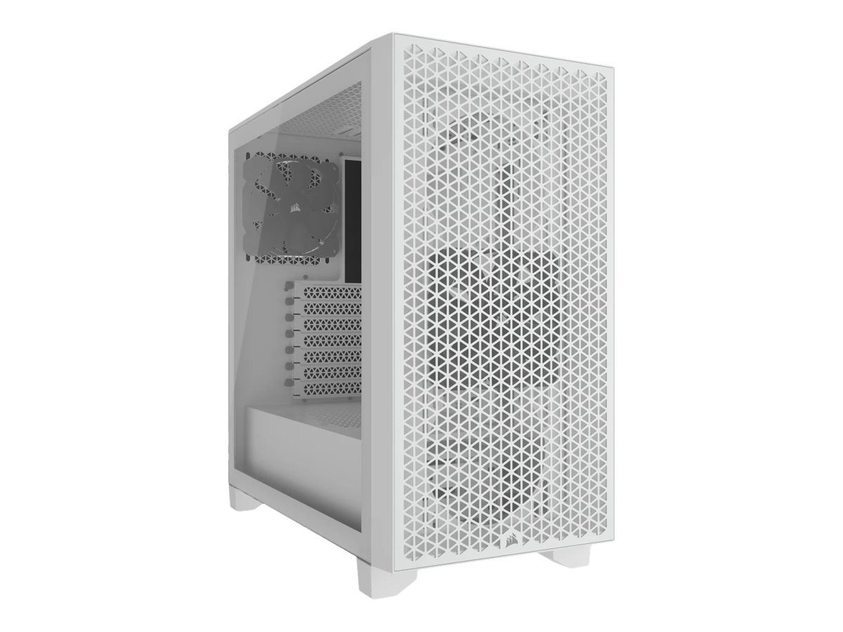 Pilt Corsair | Tempered Glass PC Case | 3000D | White | Mid-Tower | Power supply included No | ATX