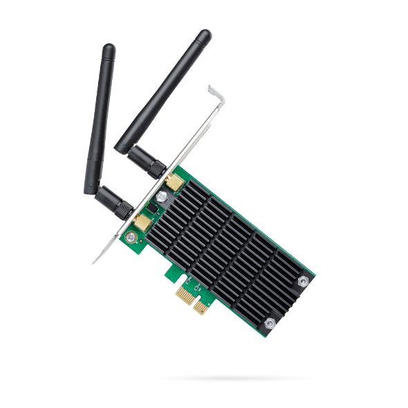 Pilt TP-LINK Archer T4E Dual Band PCI Express Adapter 2.4GHz/5GHz, 802.11ac, 300+867 Mbps, 2xDetachable antennas