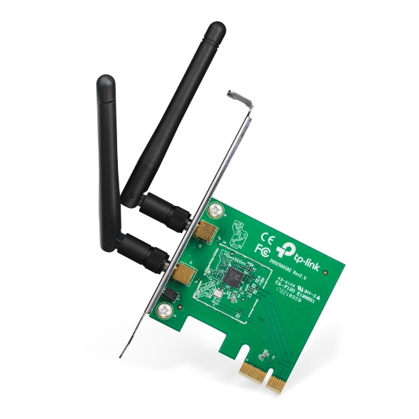 Pilt TP-LINK TL-WN881ND PCI Express Adapter, 2.4GHz, 802.11n, 300Mbps, 1xDetachable antenna 2dBi