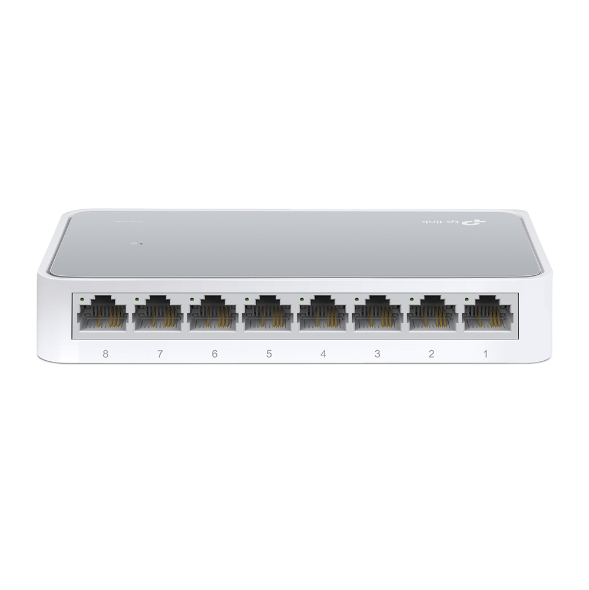 Pilt TP-LINK | Switch | TL-SF1008D | Unmanaged | Desktop | 10/100 Mbps (RJ-45) ports quantity 8 | Power supply type External | 36 month(s)