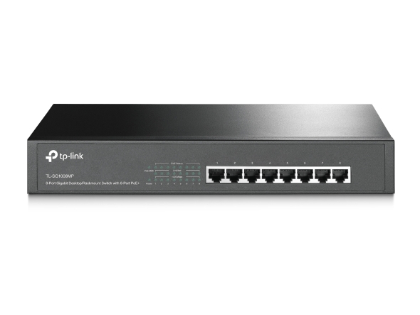 Pilt TP-LINK | Switch | TL-SG1008MP | Unmanaged | Desktop/Rackmountable | Gigabit Ethernet (copper) ports quantity 8 | PoE+ ports quantity 8 | Power supply type Single