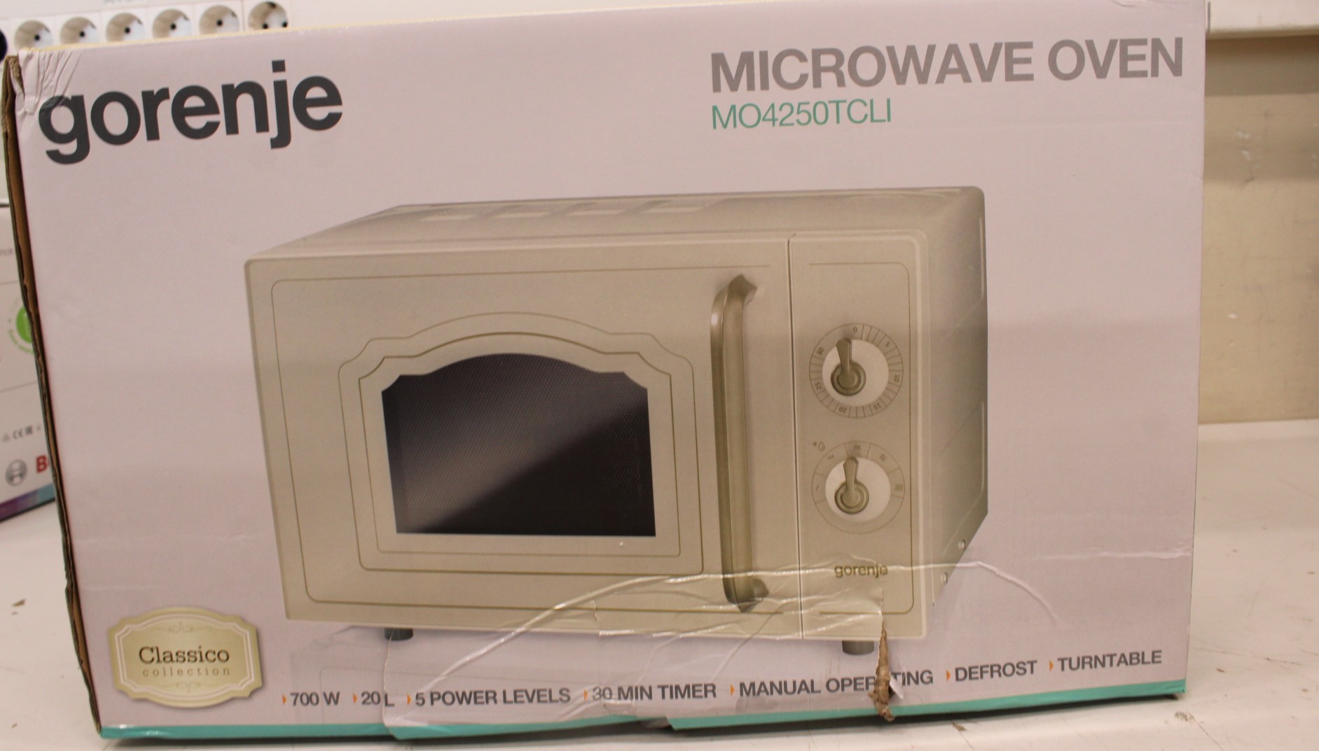 Pilt SALE OUT.  | Gorenje Microwave oven | MO4250TCLI | Free standing | 700 W | Beige | DAMAGED PACKAGING