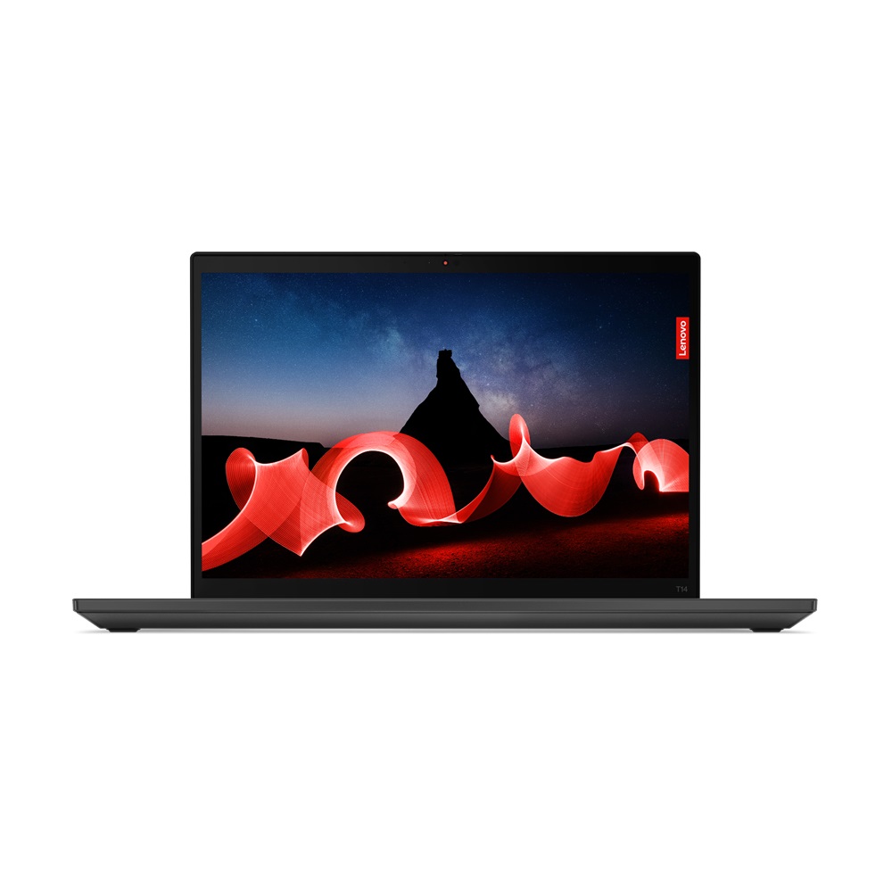 Pilt Lenovo | ThinkPad T14 (Gen 4) | Black | 14 " | IPS | WUXGA | 1920 x 1200 | Anti-glare | AMD Ryzen 5 | 7540U | 16 GB | Soldered LPDDR5x-6400 | SSD 256 GB | AMD Radeon 740M Graphics | Windows 11 Pro | 802.11ax | Bluetooth version 5.1 | LTE Upgradable | Keyboard language English | Keyboard backlit | Warranty 36 month(s) | Battery warranty 12 month(s)