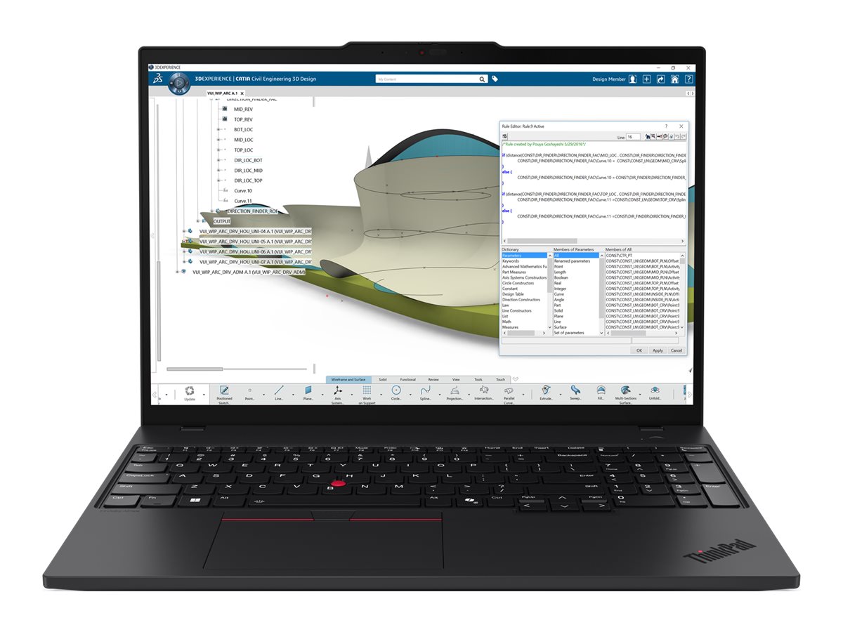 Pilt Lenovo ThinkPad P16s G4 AMD | Black | 16 " | IPS | WUXGA | 1920 x 1200 pixels | Anti-glare | AMD Ryzen AI 7 PRO | 350 | 32 GB | SO-DIMM DDR5 | Solid-state drive capacity 1000 GB | AMD Radeon 860M Graphics | Windows 11 Pro | 802.11be | Bluetooth version 5.4 | Keyboard language English | Keyboard backlit | Warranty 36 month(s) | Battery warranty 12 month(s)