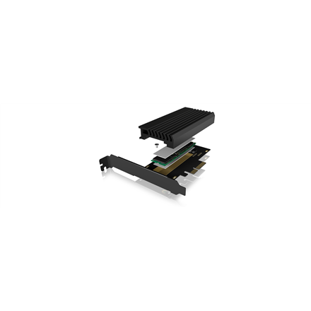 Pilt Icy Box IB-PCI214M2-HSL PCIe extension card | Raidsonic | ICY BOX | PCIe card with M.2 M-Key socket for one M.2 NVMe SSD