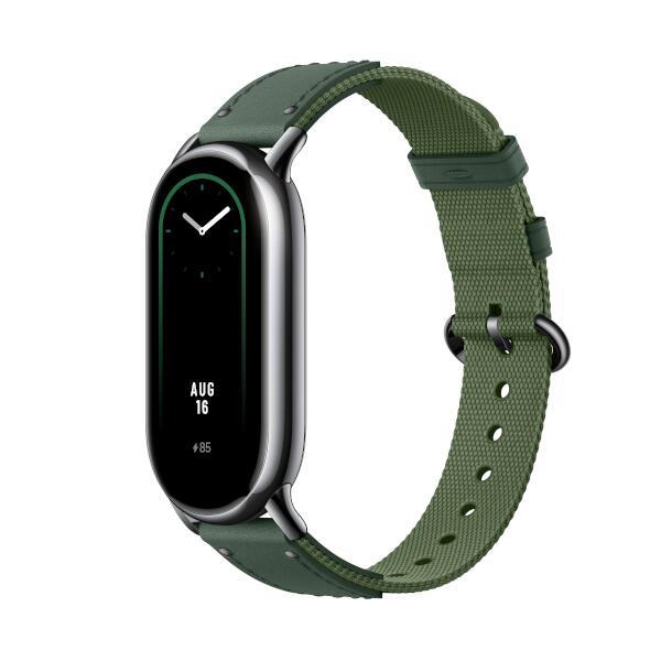 Pilt Xiaomi | Smart Band 8 Braided Strap | Green | Green | Strap material:  Nylon + leather | Adjustable length: 140-210mm