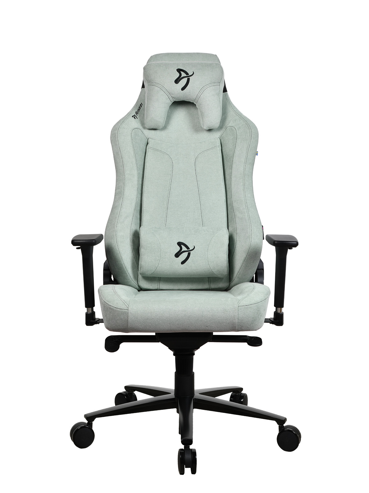 Pilt Arozzi Frame material: Metal; Wheel base: Aluminium; Upholstery: Soft Fabric | Arozzi | Gaming Chair | Vernazza SoftFabric | Pearl Green