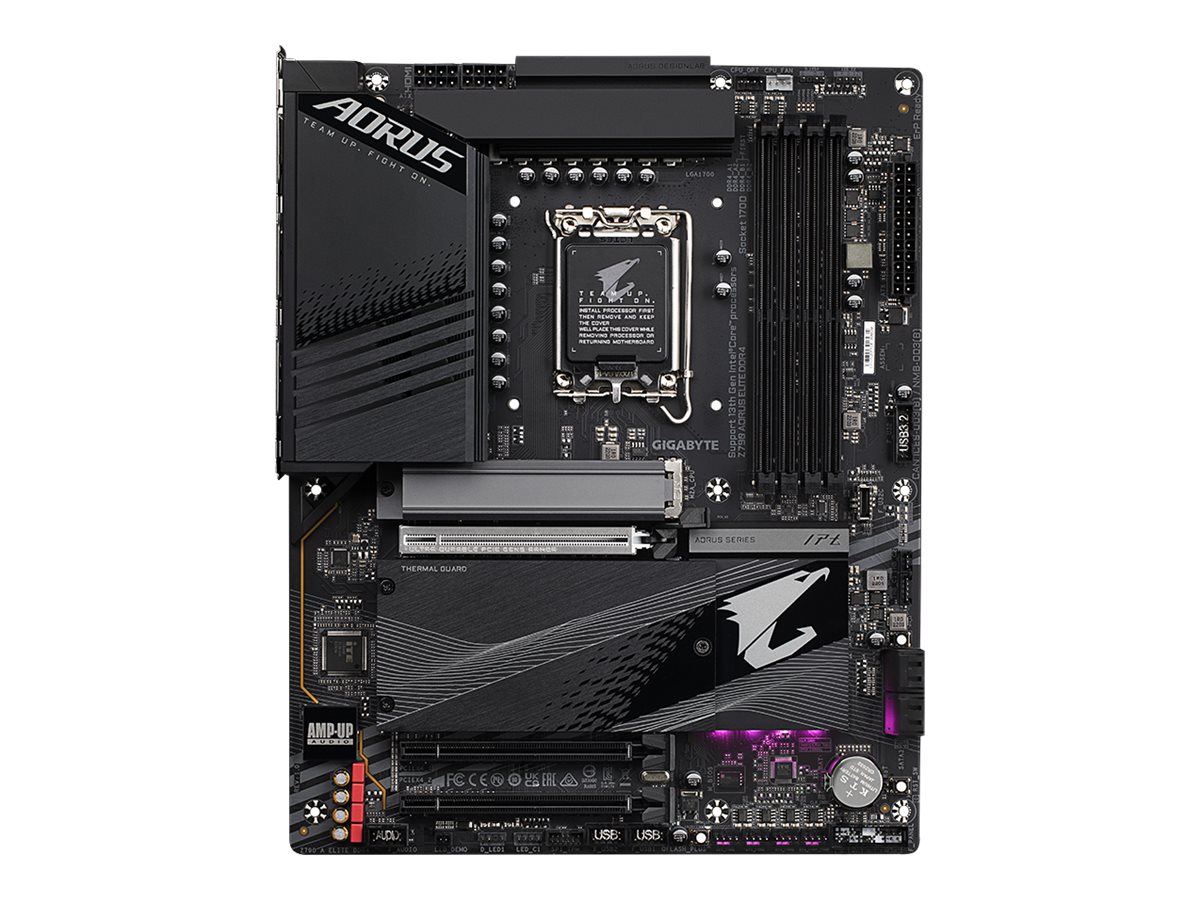 Pilt Gigabyte | Z790 A ELITE DDR4 1.0 M/B | Processor family Intel | Processor socket LGA1700 | DDR DIMM | Memory slots 4 | Supported hard disk drive interfaces 	SATA, M.2 | Number of SATA connectors 4 | Chipset Intel Z790 Express | ATX