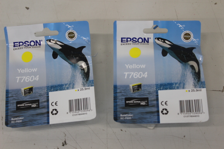 Pilt SALE OUT. Epson T7604 ink, Yellow Ink Cartridge | Yellow | DAMAGED PACKAGING