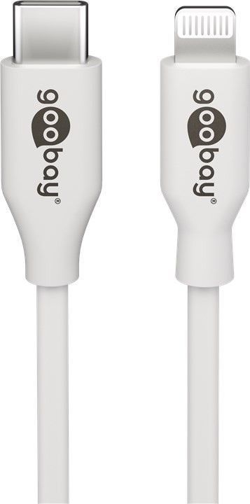 Pilt Goobay | Lightning - USB-C USB charging and sync cable | USB-C to Lightning Apple Lightning male (8-pin) | USB-C male