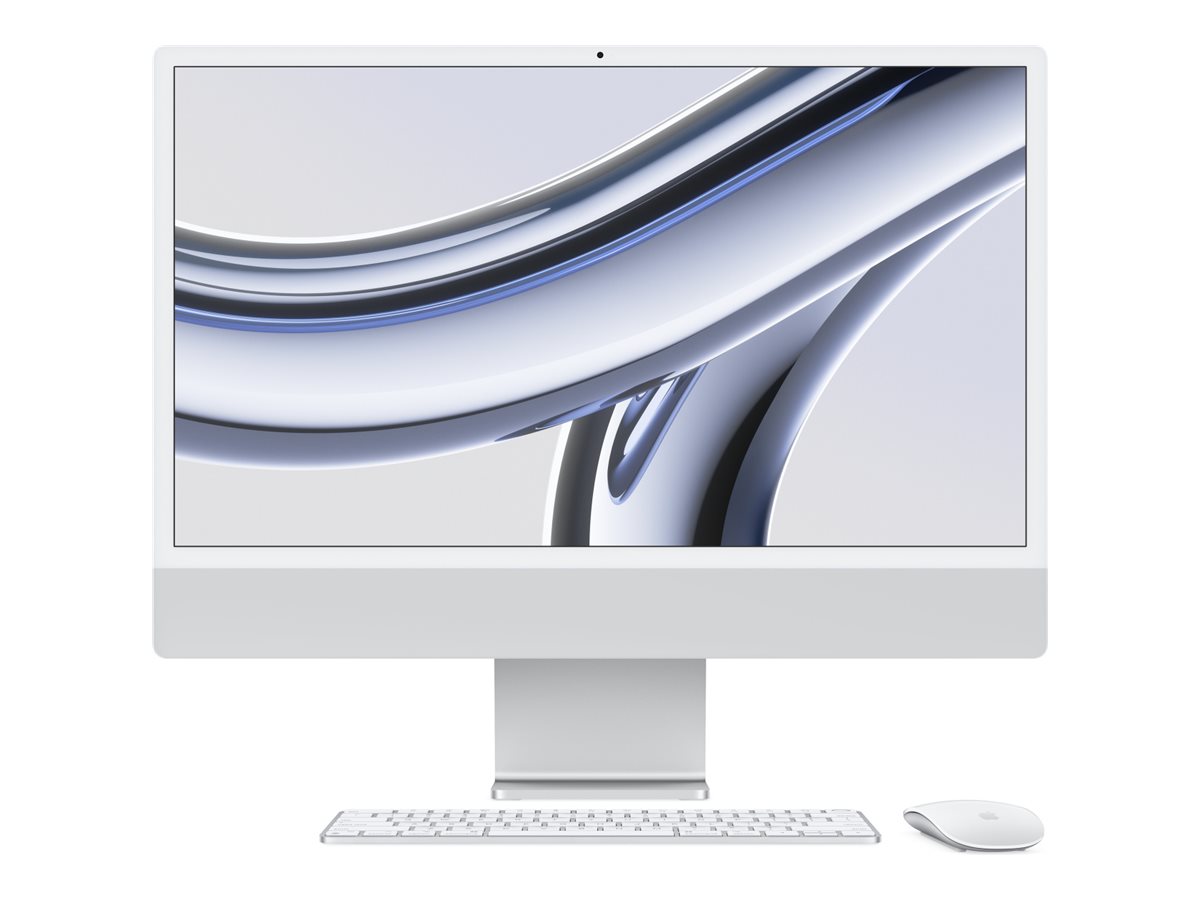 Pilt Apple iMac 24” 4.5K Retina, Apple  M3 8C CPU, 10C GPU/8GB/256GB SSD/Silver/INT | Apple