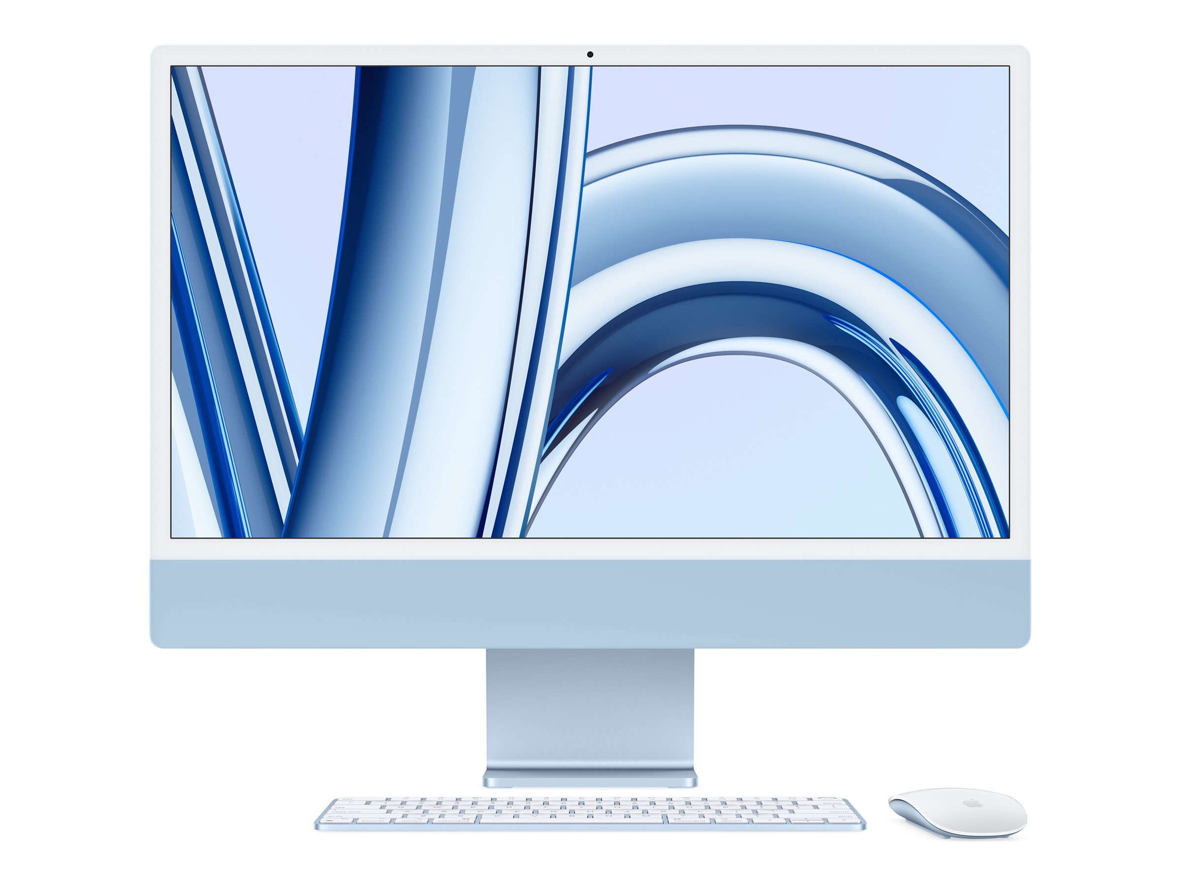 Pilt Apple iMac 24” 4.5K Retina, Apple  M3 8C CPU, 8C GPU/8GB/256GB SSD/Blue/SWE | Apple