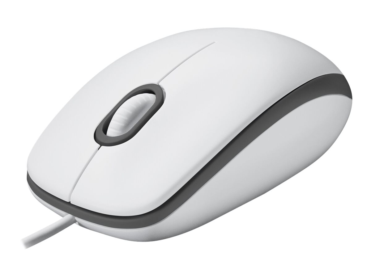 Pilt Logitech | Mouse | M100 | Wired | USB-A | White