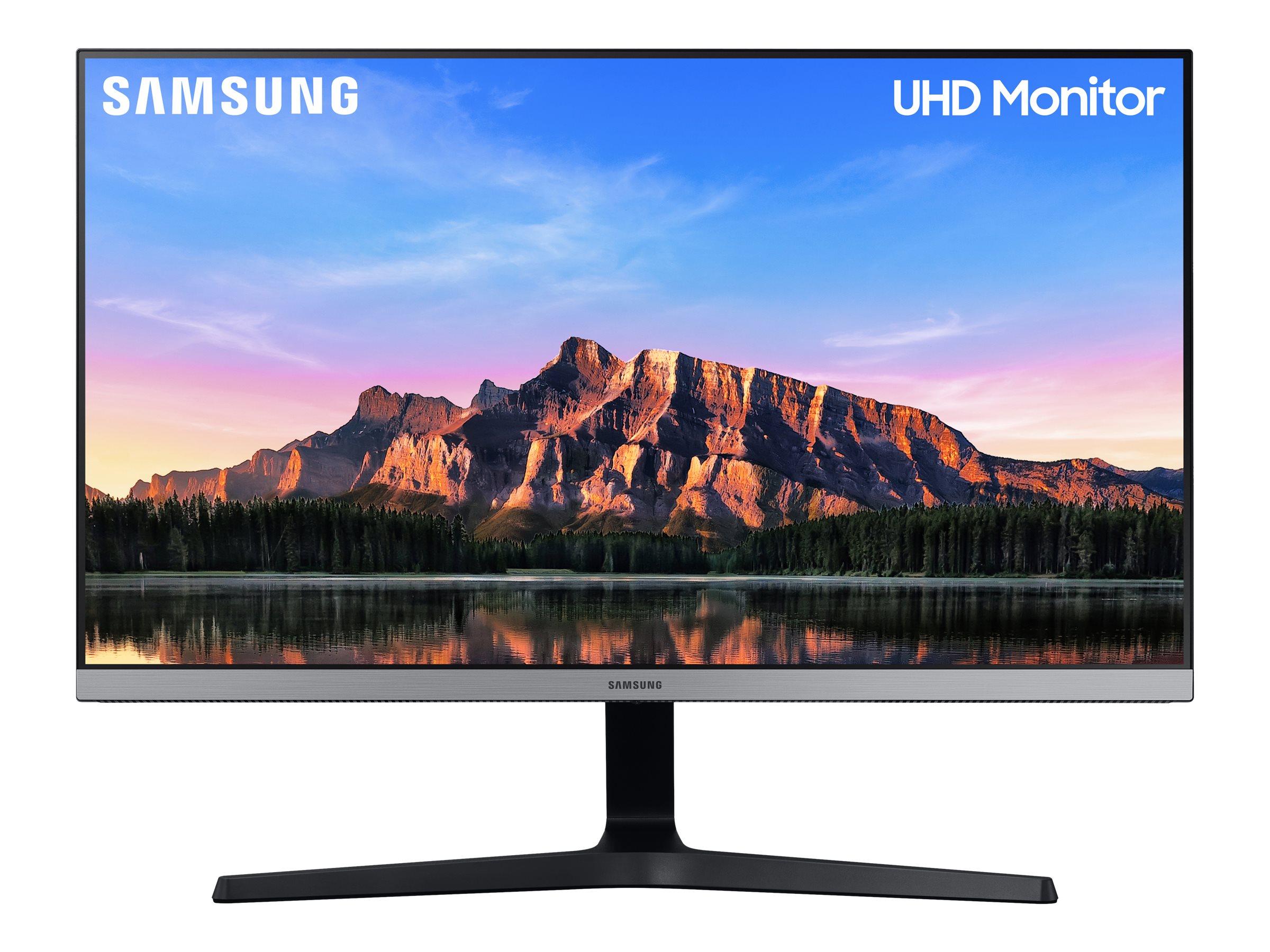 Pilt Samsung | Monitor | LU28R550UQPXEN | 28 " | IPS | UHD | 16:9 | 60 Hz | 4 ms | 3840 x 2160 | 300 cd/m² | HDMI ports quantity 2 | Dark Blue Gray | Warranty  month(s)