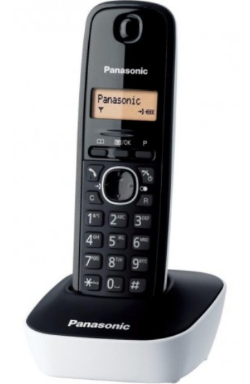 Pilt Panasonic | Cordless | KX-TG1611FXW | Built-in display | Caller ID | Black/White | Phonebook capacity 50 entries | Wireless connection