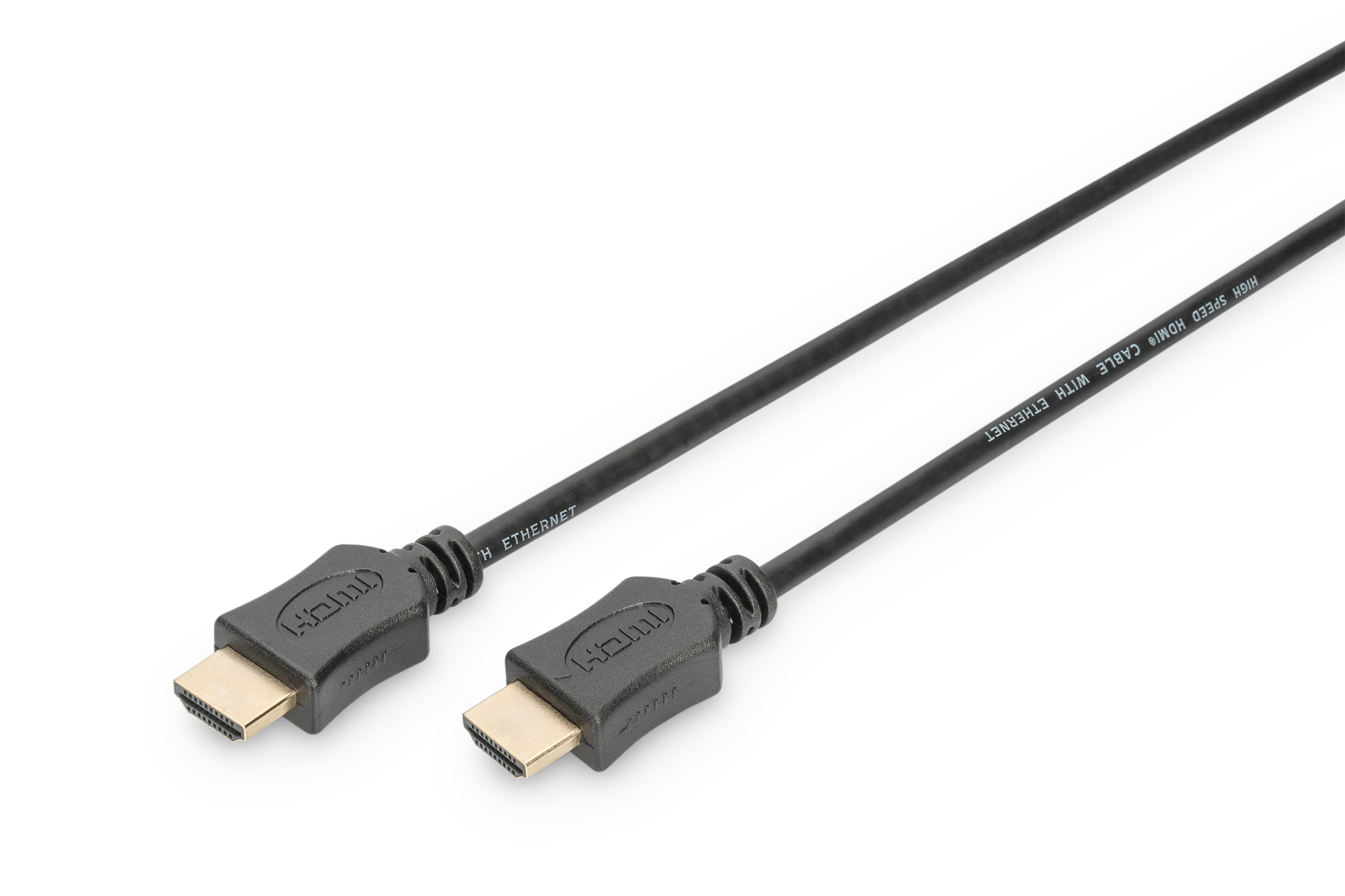 Pilt Digitus | Black | HDMI male (type A) | HDMI male (type A) | HDMI High Speed with Ethernet Connection Cable | HDMI to HDMI | 2 m