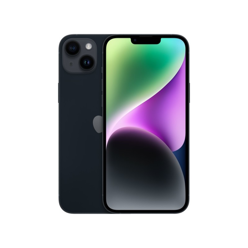 Pilt Apple | iPhone 14 Plus | Midnight | 6.7 " | Super Retina XDR display | Apple | A15 Bionic (5 nm) | Internal RAM 6 GB | 128 GB | Dual SIM | Nano-SIM | 3G | 4G | 5G | Main camera 12+12 MP | Secondary camera 12 MP | iOS | 16 | 4323 mAh