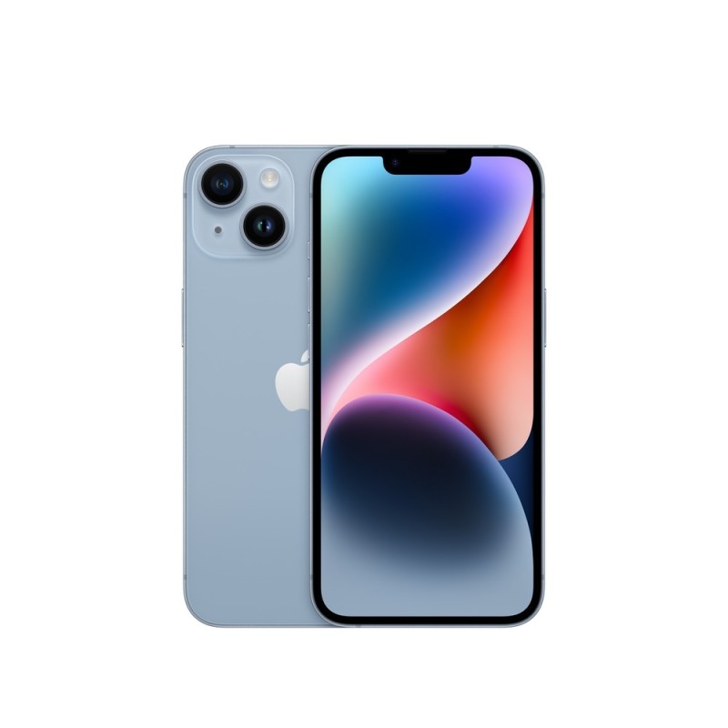 Pilt Apple | iPhone 14 | Blue | 6.1 " | Super Retina XDR | Apple | A15 Bionic | Internal RAM 4 GB | 128 GB | Dual SIM | Nano-SIM | 3G | 4G | 5G | Main camera 12+12 MP | Secondary camera 12 MP | iOS | 16 | 3279 mAh