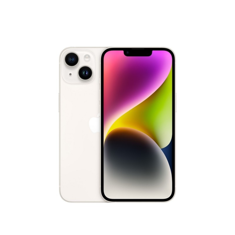 Pilt Apple | iPhone 14 | Starlight | 6.1 " | Super Retina XDR | Apple | A15 Bionic | Internal RAM 4 GB | 128 GB | Dual SIM | Nano-SIM | 3G | 4G | 5G | Main camera 12+12 MP | Secondary camera 12 MP | iOS | 16 | 3279 mAh