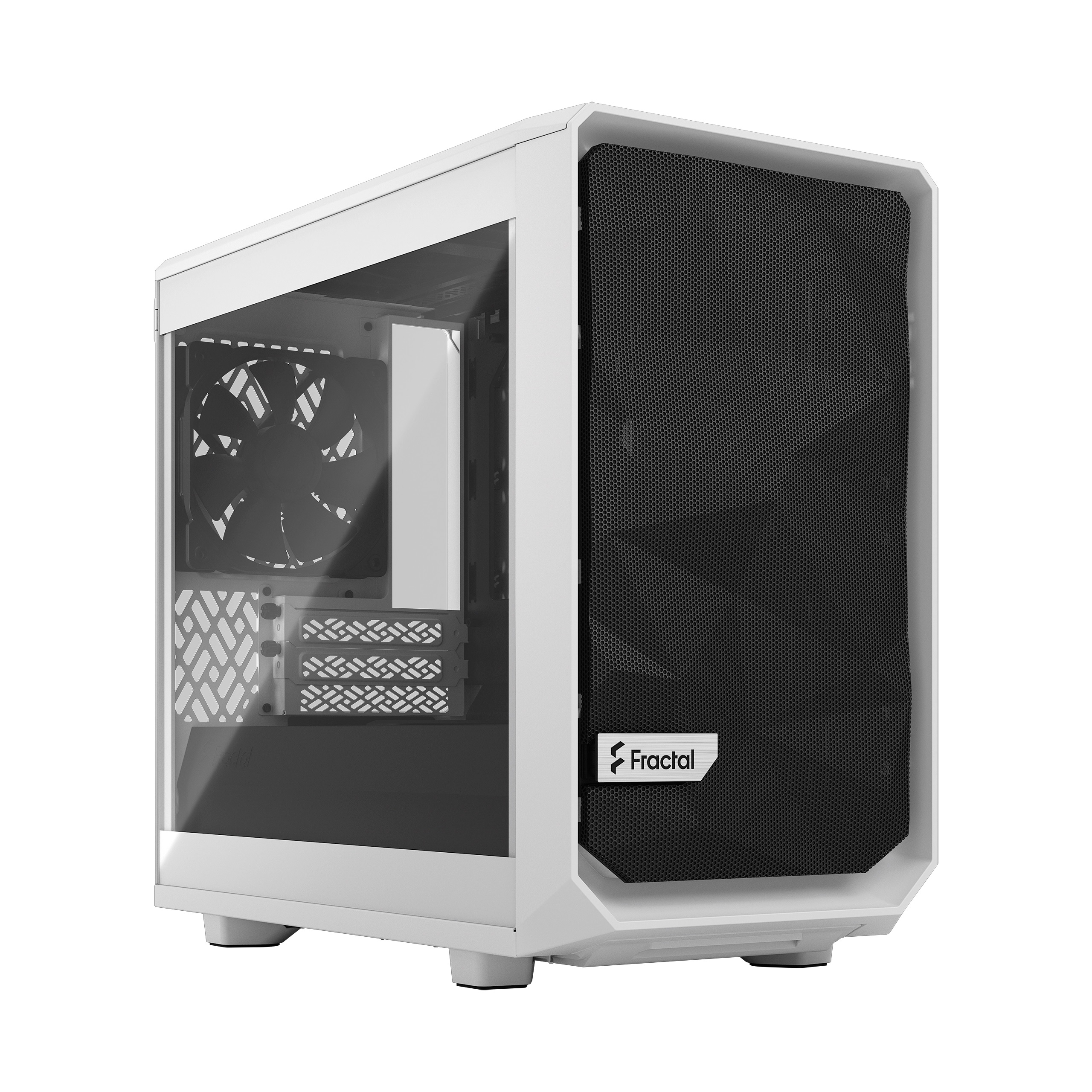 Pilt Fractal Design | Meshify 2 Nano | Side window | White TG clear tint | ITX | Power supply included No | ATX