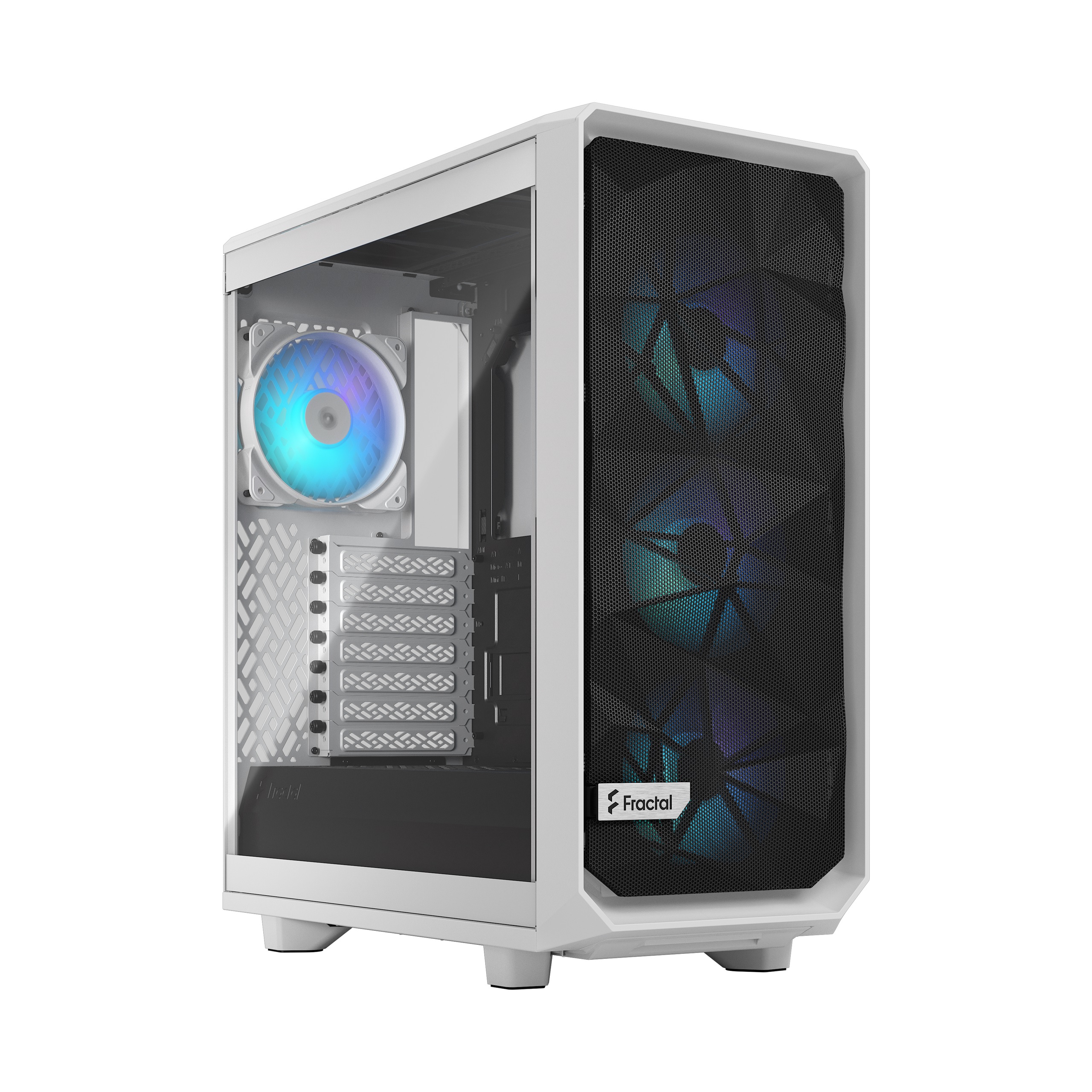 Pilt Fractal Design | Meshify 2 Compact RGB | Side window | White TG Clear | Mid-Tower | Power supply included No | ATX