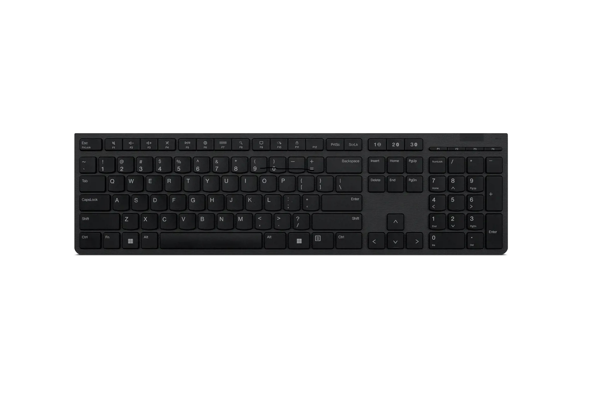 Pilt Lenovo | Professional Wireless Rechargeable Keyboard | 4Y41K04074 | Keyboard | Wireless | Estonian | Grey | Scissors switch keys