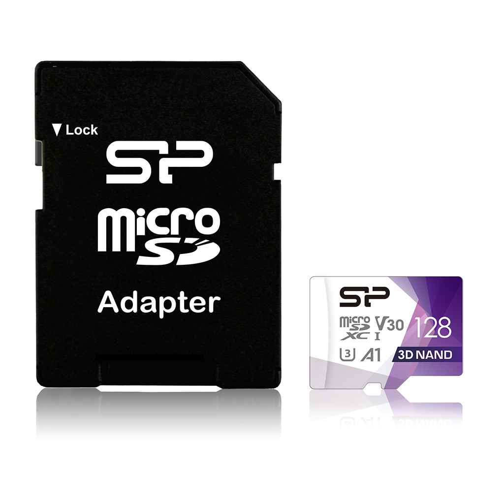 Pilt Silicon Power | Superior Pro | 128 GB | micro SDXC | Flash memory class 10 | with Adapter