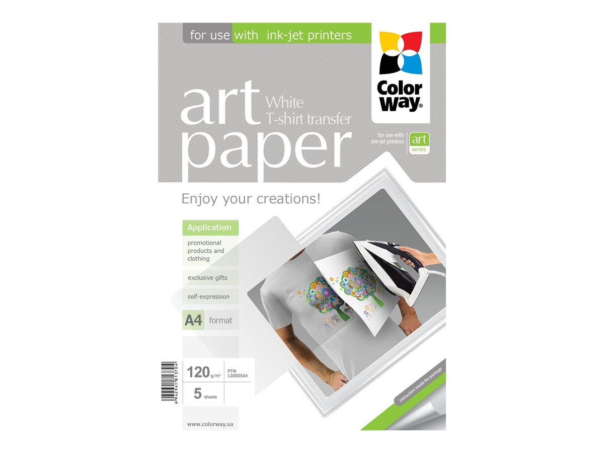 Pilt ART | 120 g/m² | A4 | Photo Paper T-shirt transfer (white)