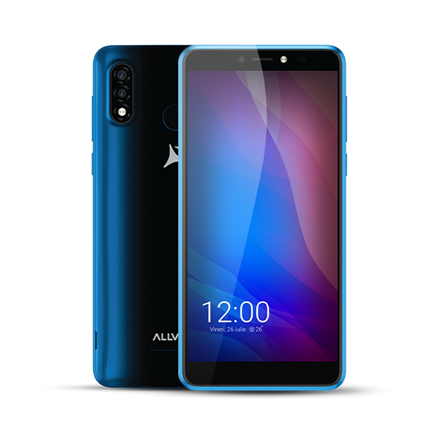 Pilt Allview | A20 Lite | Blue | 5.7 " | Multitouch capacitive touchscreen, 2.5D | Cortex-A7 Quad-core | Internal RAM 1 GB | 32 GB | Micro SD | Dual SIM | Micro SIM | 3G | Main camera 5 MP | Secondary camera 2 MP | Android | 10 Go | 2400 mAh