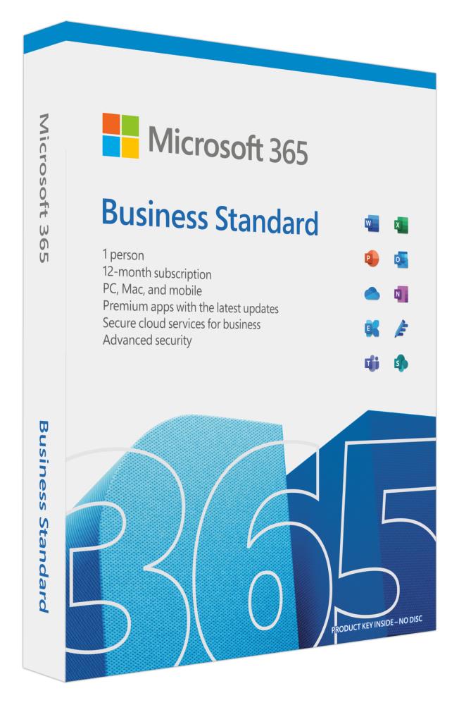 Pilt Microsoft | 365 Business Standard Retail | KLQ-00650 | FPP | License term 1 year(s) | English | EuroZone Medialess