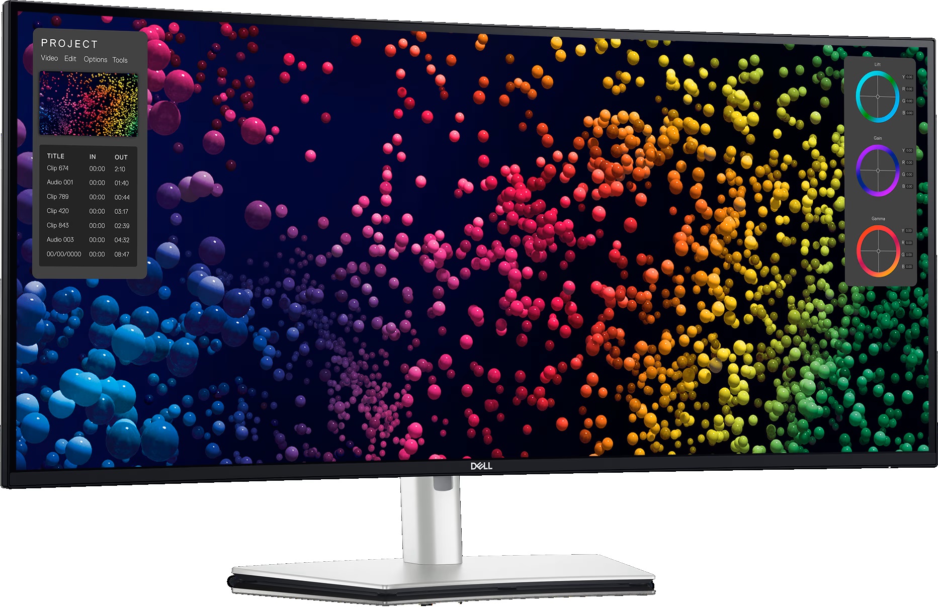 Pilt Dell | U4025QW | 39.7 " | IPS | WUHD | 21:9 | 120 Hz | 5 ms | 5120 x 2160 pixels | 600 cd/m² | Power connector, HDMI, DisplayPort, USB-C, USB-A, Audio, RJ45 | HDMI ports quantity 1 | Black / Silver | Warranty 60 month(s)