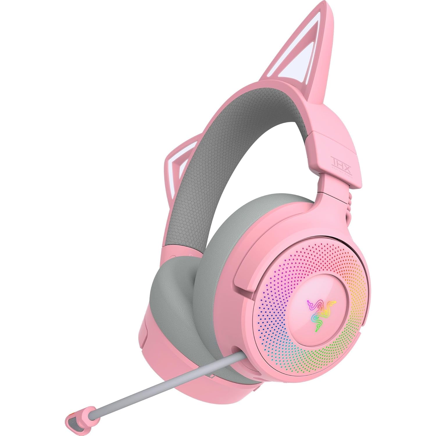 Pilt Razer | Headset | Kraken Kitty V3 Pro | Bluetooth | Over-Ear | Quartz