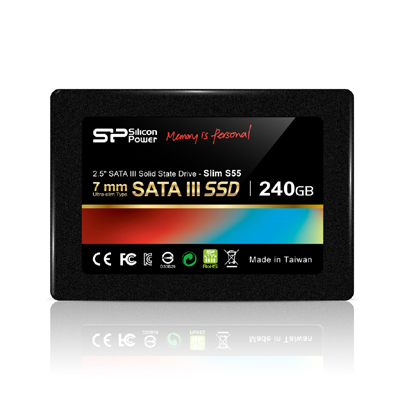 Pilt Silicon Power | Slim S55 | 240 GB | SSD interface SATA | Read speed 550 MB/s | Write speed 450 MB/s